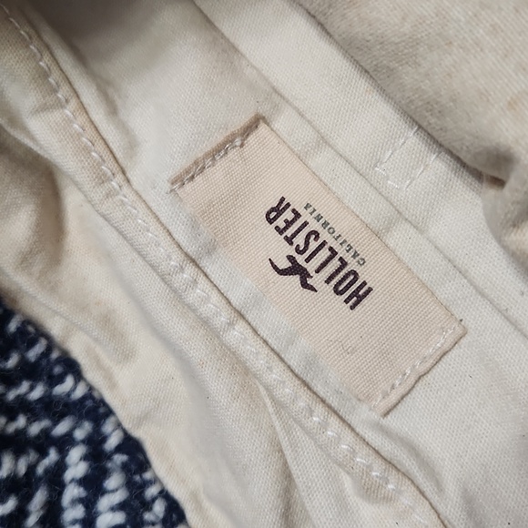 Y2K Hollister Woven Wool Tote Shoulder Travel Purse Summer Shopping Beach Bag - Picture 4 of 14